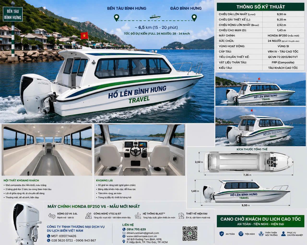 Quy trình đóng mới du thuyền – Cano cao tốc Hồ Lên Bình Hưng Travel (Vietnamsea)