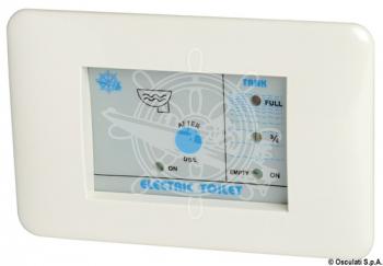 Toilet unit control panel