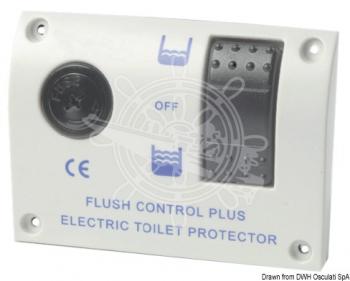 Electric control panel, universal size for electric toilets