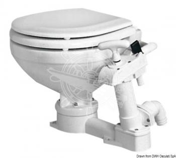 Manual toilet unit