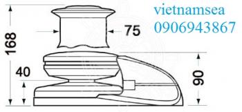 LEWMAR V2 windlass, 700 W