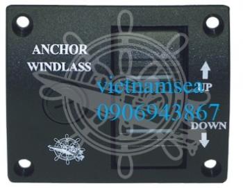 Windlass control panel with toggle switch