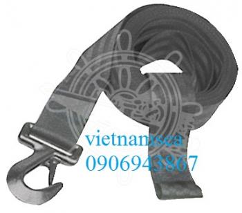 Webbing belts with shackle (for use with trailer winches)