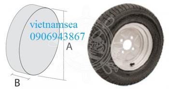 Pneumatic wheels for high-speed trolleys