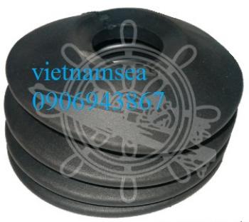 Rubber bellows for hauling hook