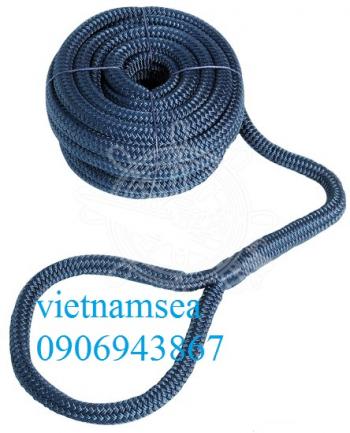 Mooring line, high-strength, with eye