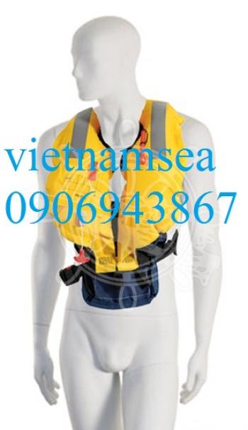 Belt- fixing self-inflatable lifejacket - 150 N (ISO 12402-3)