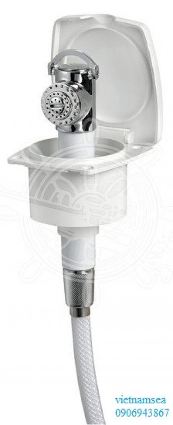 New Edge shower box with Mizar push-button shower