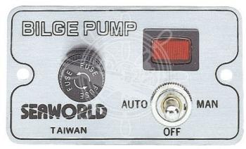 Electric bilge pump panel