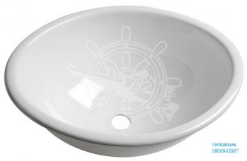 Oval plexiglas sink
