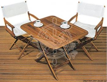 Foldable teak table 