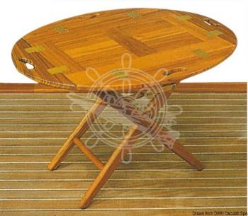 Removable teak table