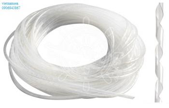 Cabling coil made of white polyethylene