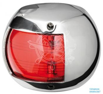 Compact 12 navigation lights made of mirror-polished AISI 316 stainless steel