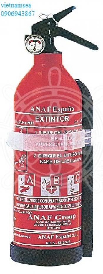 MED type-tested powder extinguishers with pressure gauge