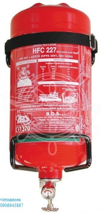 Fire extinguisher systems approved by RINA