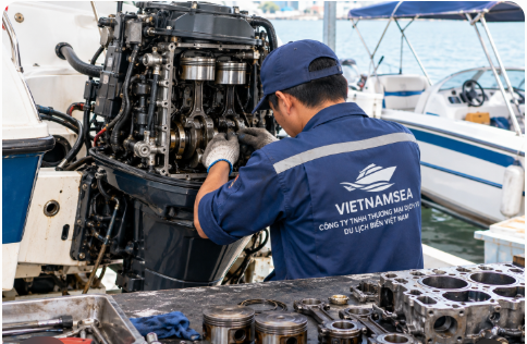 Quy trình đại tu động cơ ca nô từ tháo máy đến chạy thử